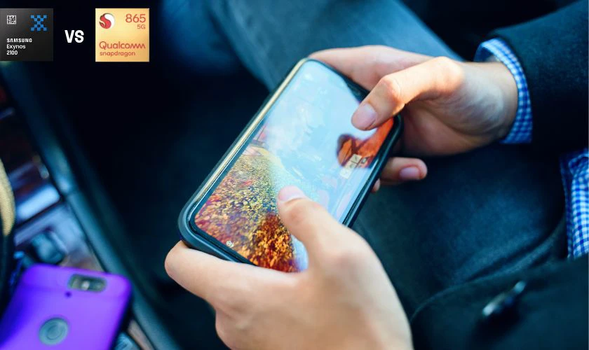 Dưới đây là bảng so sánh về khả năng chơi game của chip Exynos 2100 và Snapdragon 865